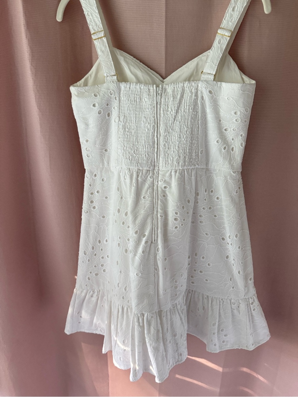 Lilly Pulitzer White Eyelet Sweetheart Strap Romper - Picture 6 of 7